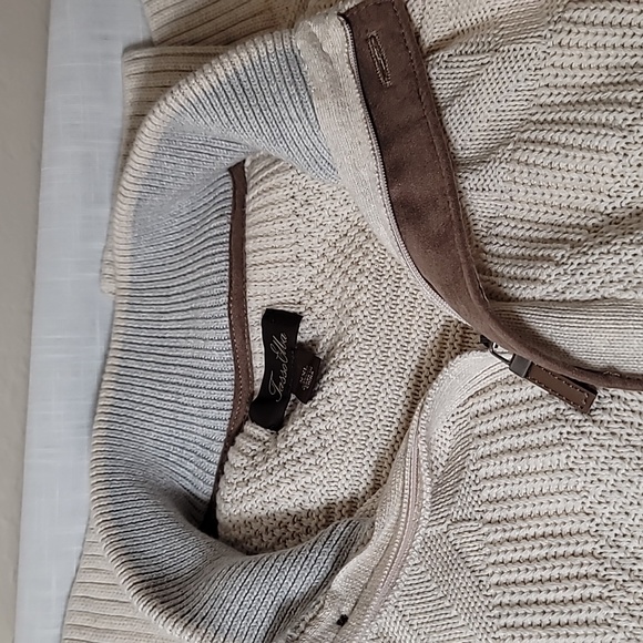 Tasso Elba MENS Sweater with Zipped Neck Size XXL - Picture 3 of 5